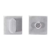 HDD Pro WC-garnituur Square Shape inox geborsteld, tige 120 mm (zonder rood/wit) – vooraanzicht