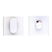 HDD Pro WC-garnituur Square Shape wit structuur – vooraanzicht