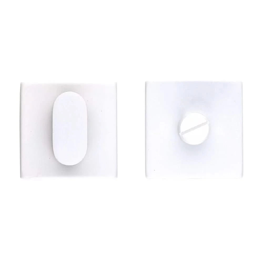 HDD Pro WC-garnituur Square Shape wit structuur, tige 120 mm (zonder rood/wit) – vooraanzicht