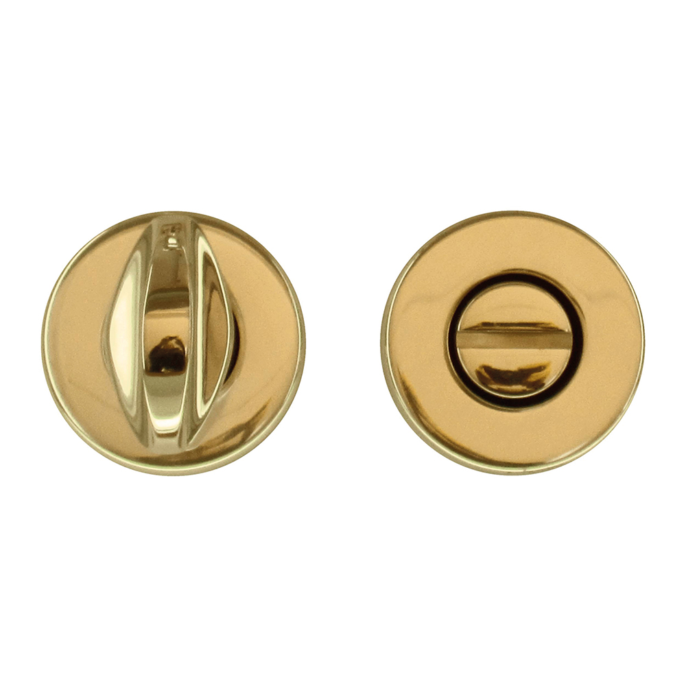 HDD Pro wc-garnituur rond klikrozet koper PVD 45 mm vooraanzicht