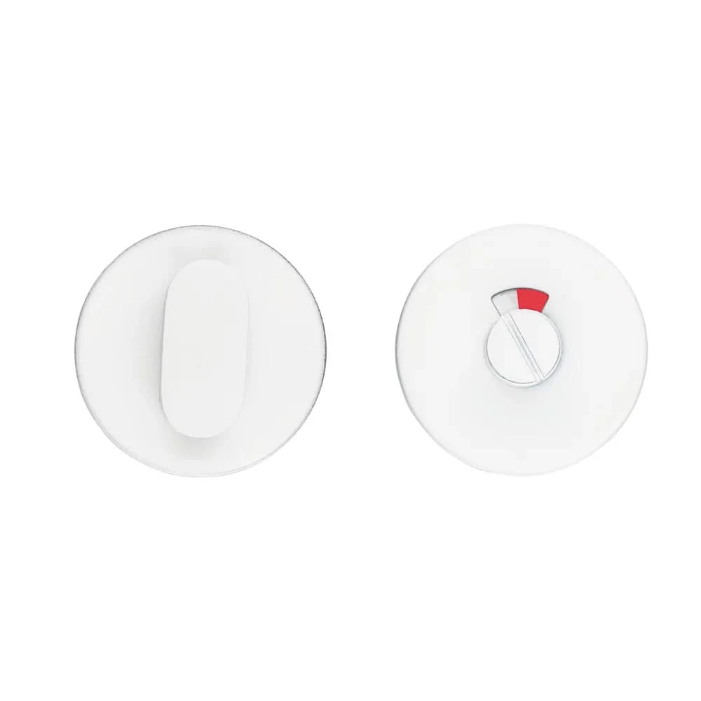 HDD Pro WC-garnituur rond model Shape in mat wit structuur, vooraanzicht