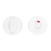 HDD Pro WC-garnituur Shape rond wit structuur vooraanzicht