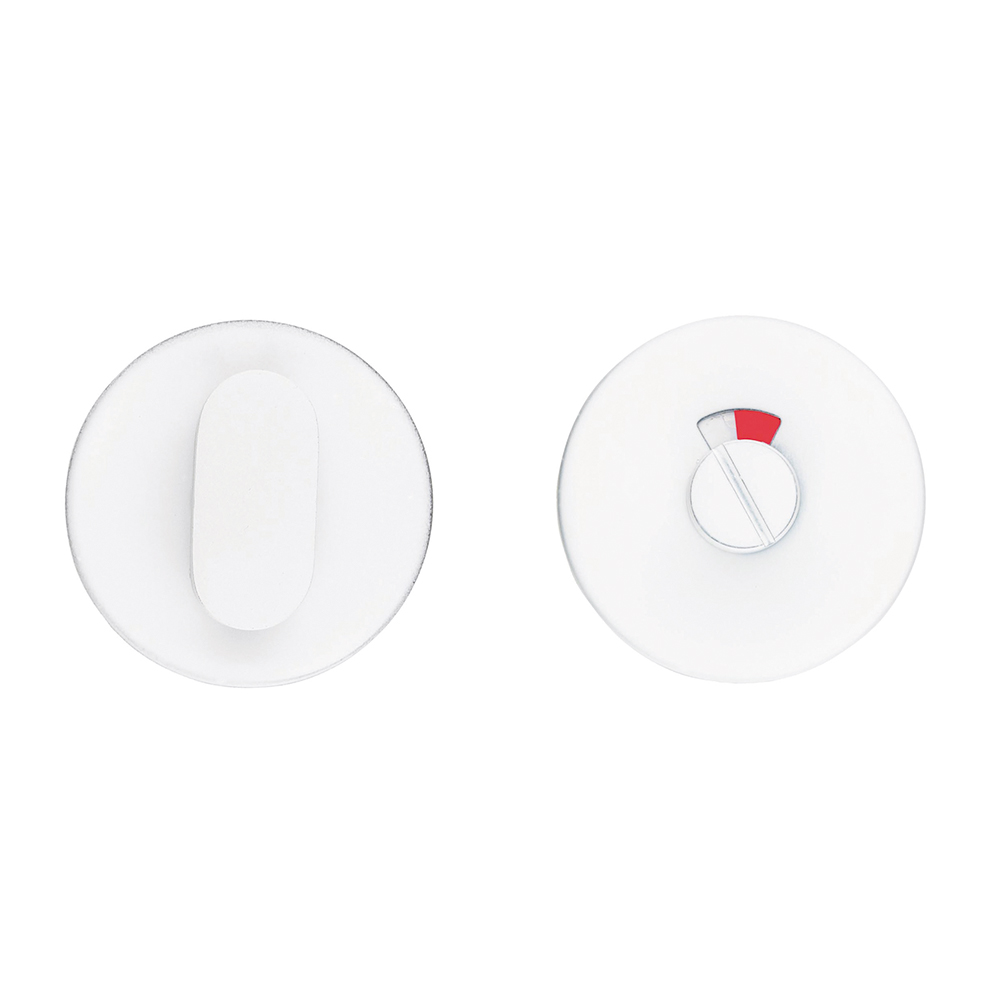 HDD Pro WC-garnituur Shape rond wit structuur vooraanzicht