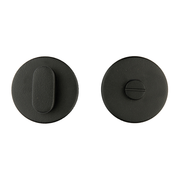 HDD Pro Shape WC-garnituur rond mat zwart structuur vooraanzicht