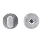 HDD Pro Shape Zero WC-garnituur rond inox zonder rood/wit vooraanzicht