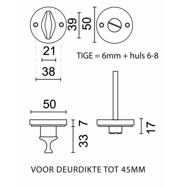HDD Pro WC-garnituur Nikita in mat zwart, detailweergave