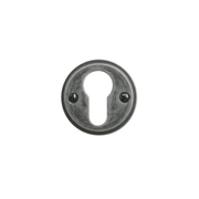 HDD Pro cilinderrozet old silver Ø 48 mm vooraanzicht