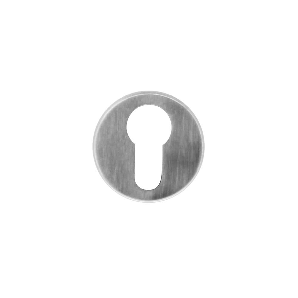 HDD Pro cilinderrozet inox look Ø 45 mm vooraanzicht
