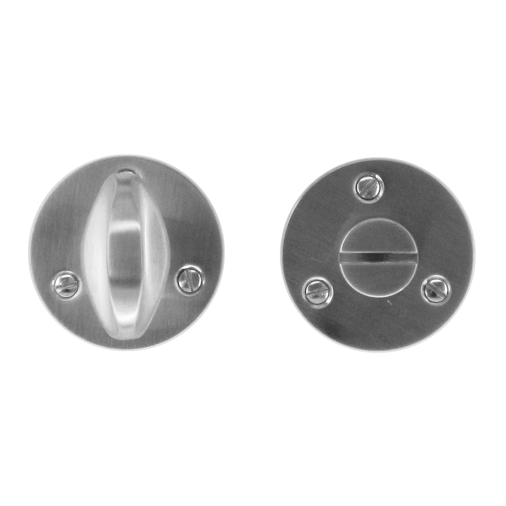 HDD Pro WC-garnituur met olijfknop in inox look vooraanzicht
