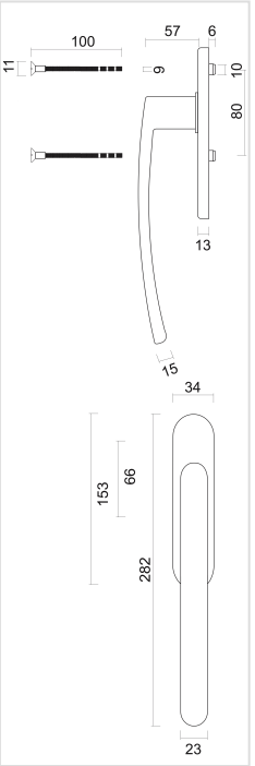 HDD Pro hefboomsysteem Oval C Shape zwart detail