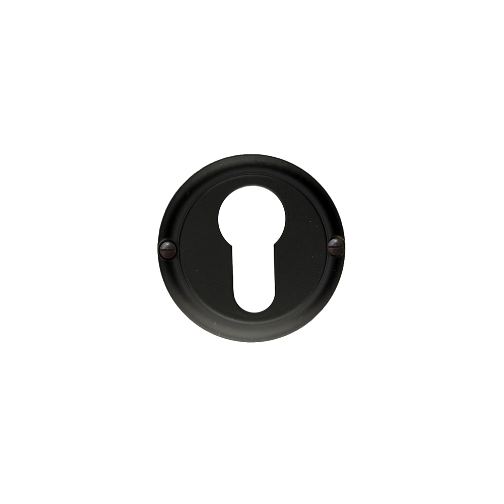 HDD Pro cilinderrozet rond Retro Classic classic zwart vooraanzicht