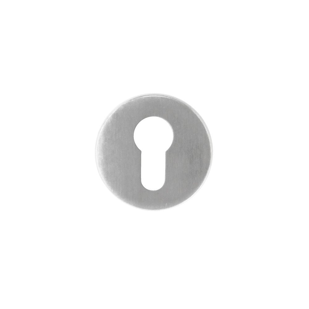 HDD Pro cilinderrozet rond Shape Zero inox geborsteld vooraanzicht