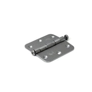 Dulimex kogellagerscharnier 76x76 mm RVS geborsteld – vooraanzicht