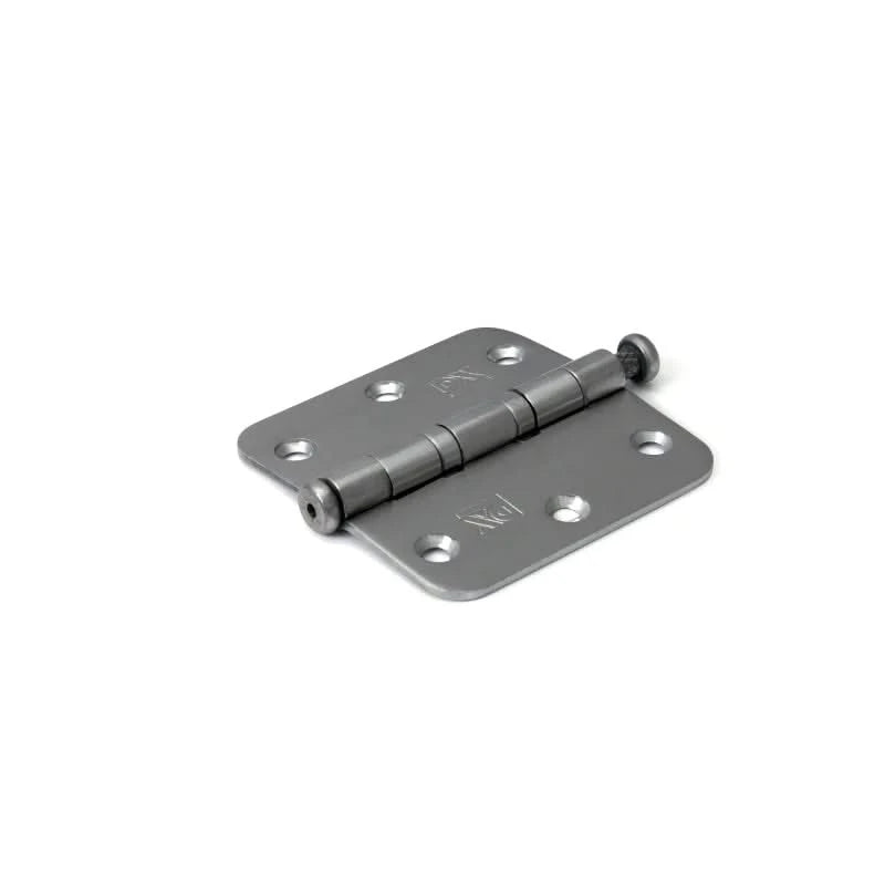 Dulimex kogellagerscharnier 76x76 mm RVS geborsteld – vooraanzicht