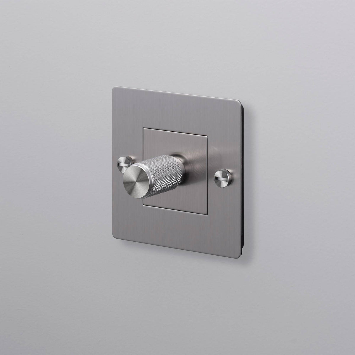 Buster + Punch dimmer Cross Zilver vooraanzicht
