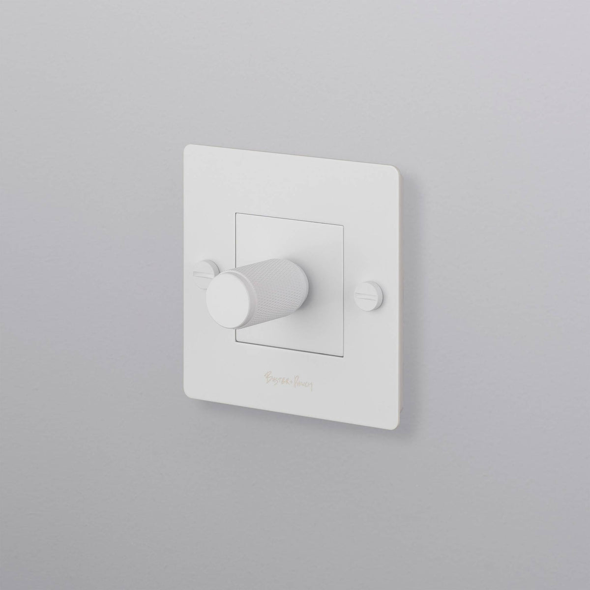 Buster + Punch dimmer Cross Wit vooraanzicht