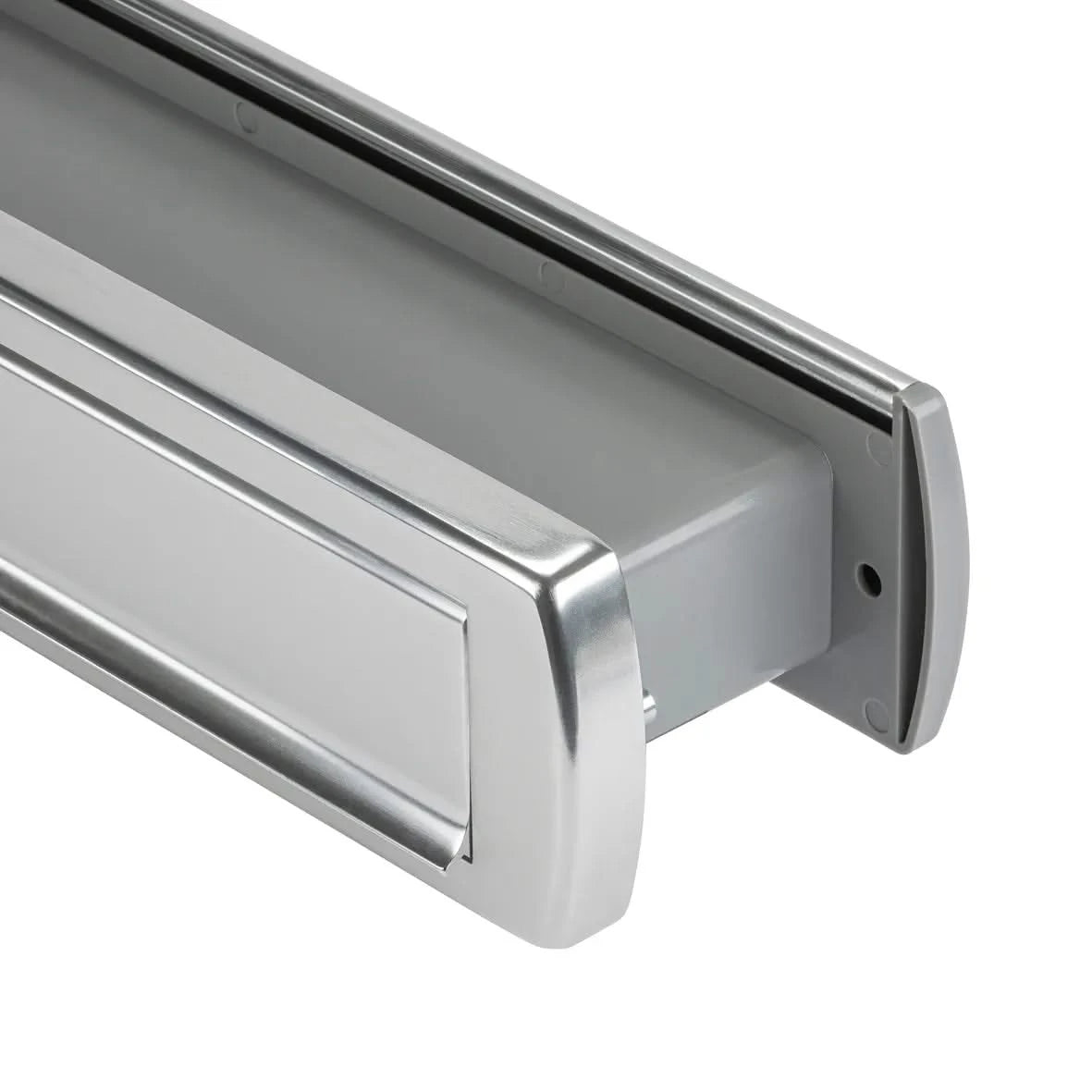 AXA Curve Plus briefplaat met tochtklep aluminium - inwerp-opening