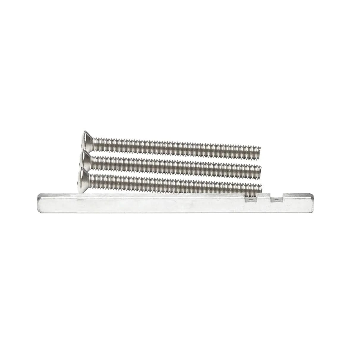 AXA verlengset krukstift 8x130 mm met boutenset M6x70 RVS vooraanzicht