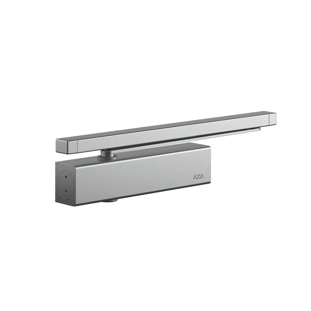 AXA deurdranger 7510 grijs met glij-arm – vooraanzicht