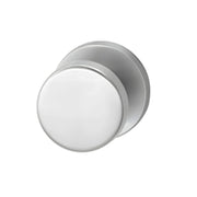 Hafi Private Line deurknop model 280 platte knop RVS geborsteld – vooraanzicht