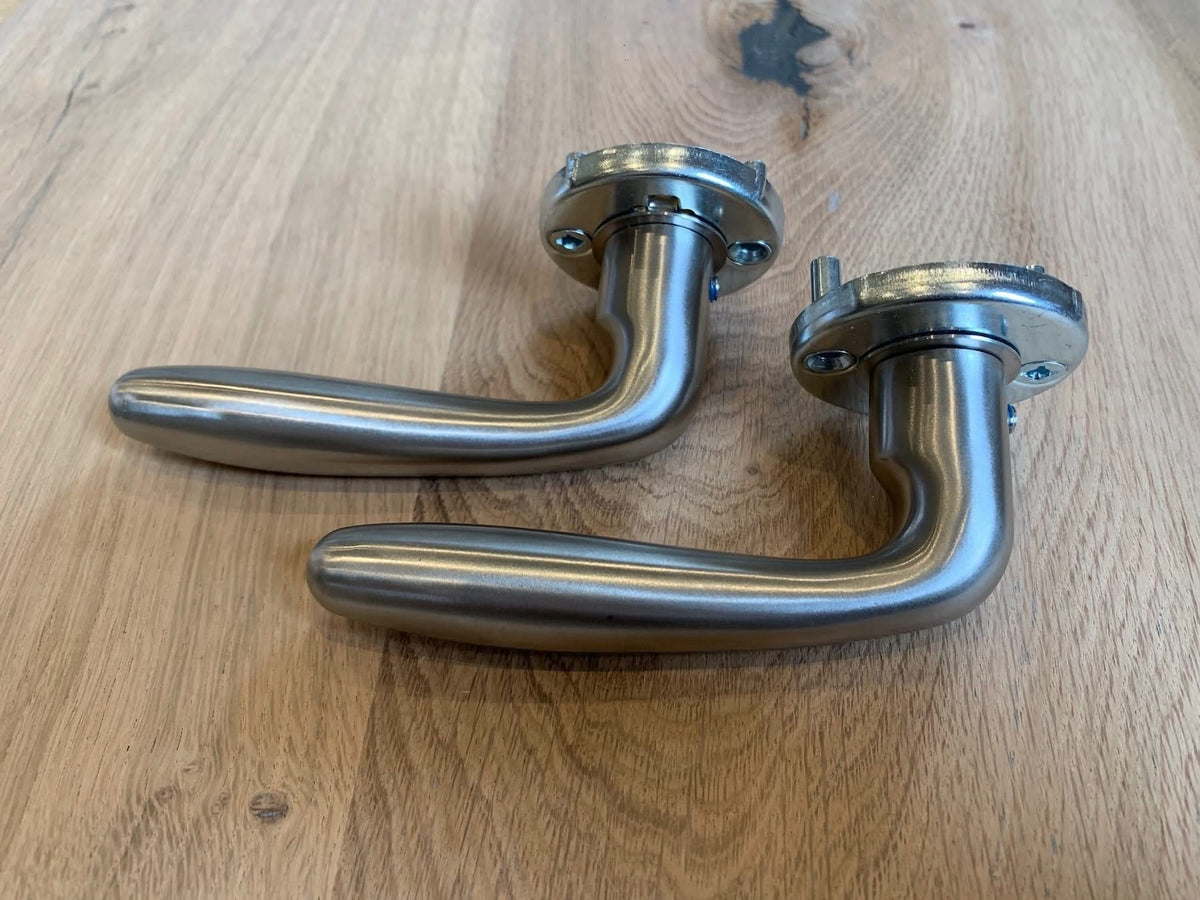 Hafi Private Line deurkruk model 204 Sigaar rond RVS geborsteld – detailfoto
