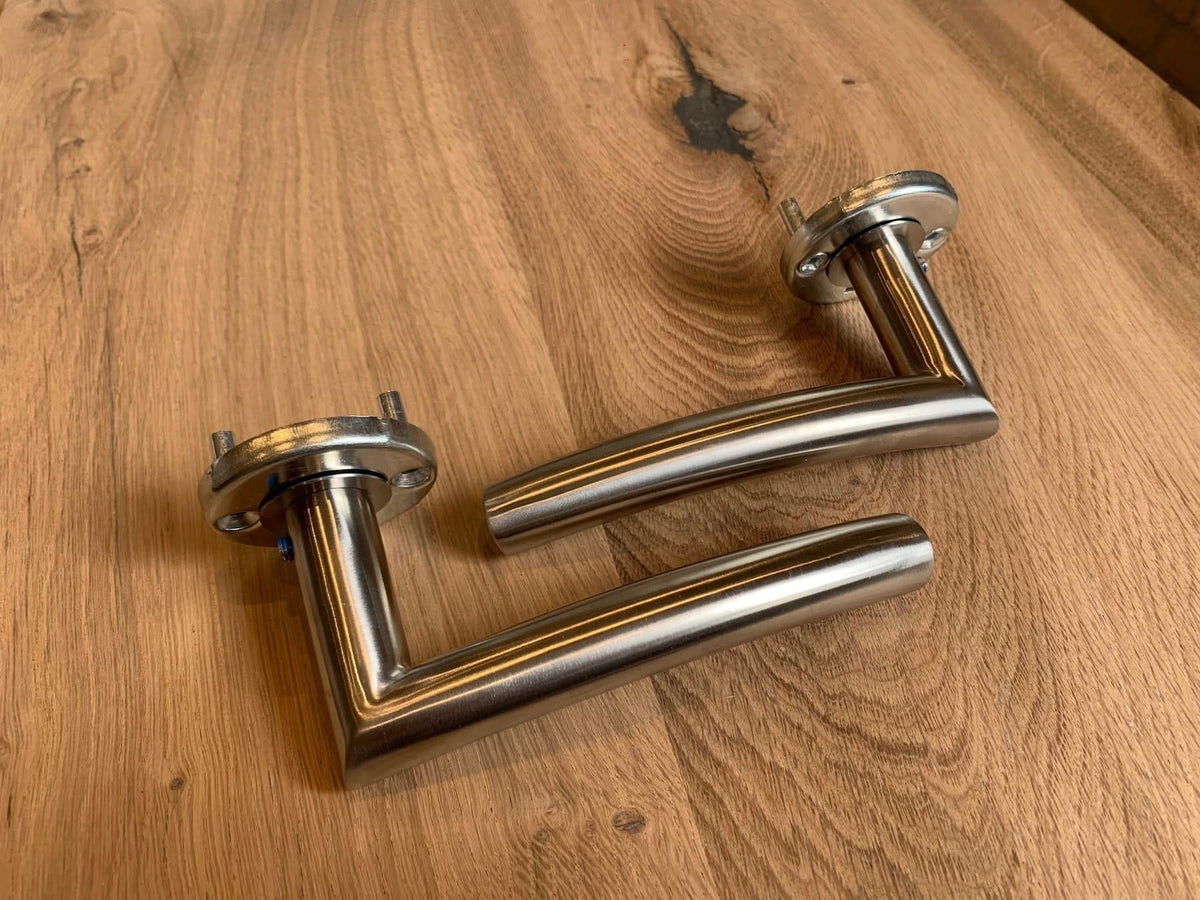Hafi Private Line deurkruk model 206 rond RVS geborsteld – detailfoto