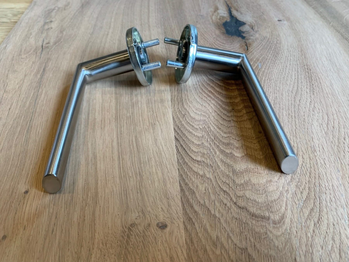 Hafi Private Line deurkruk model 208 rond RVS geborsteld – detailfoto