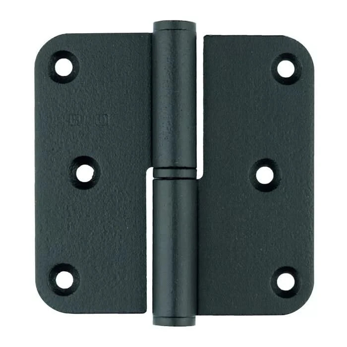 HDD Pro zwarte paumelle 80x80x2,5 mm fonte vooraanzicht
