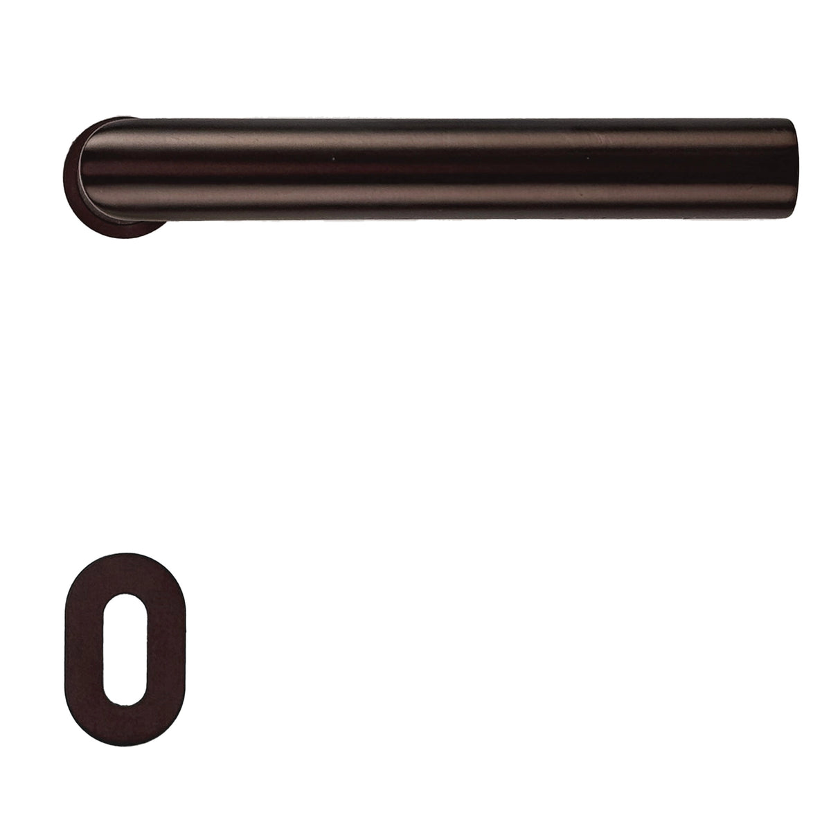 HDD Pro deurkruk Minimal mat brons – zijaanzicht