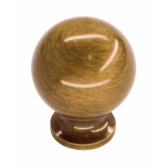 HDD Pro meubelknop bol 18 mm brons vooraanzicht