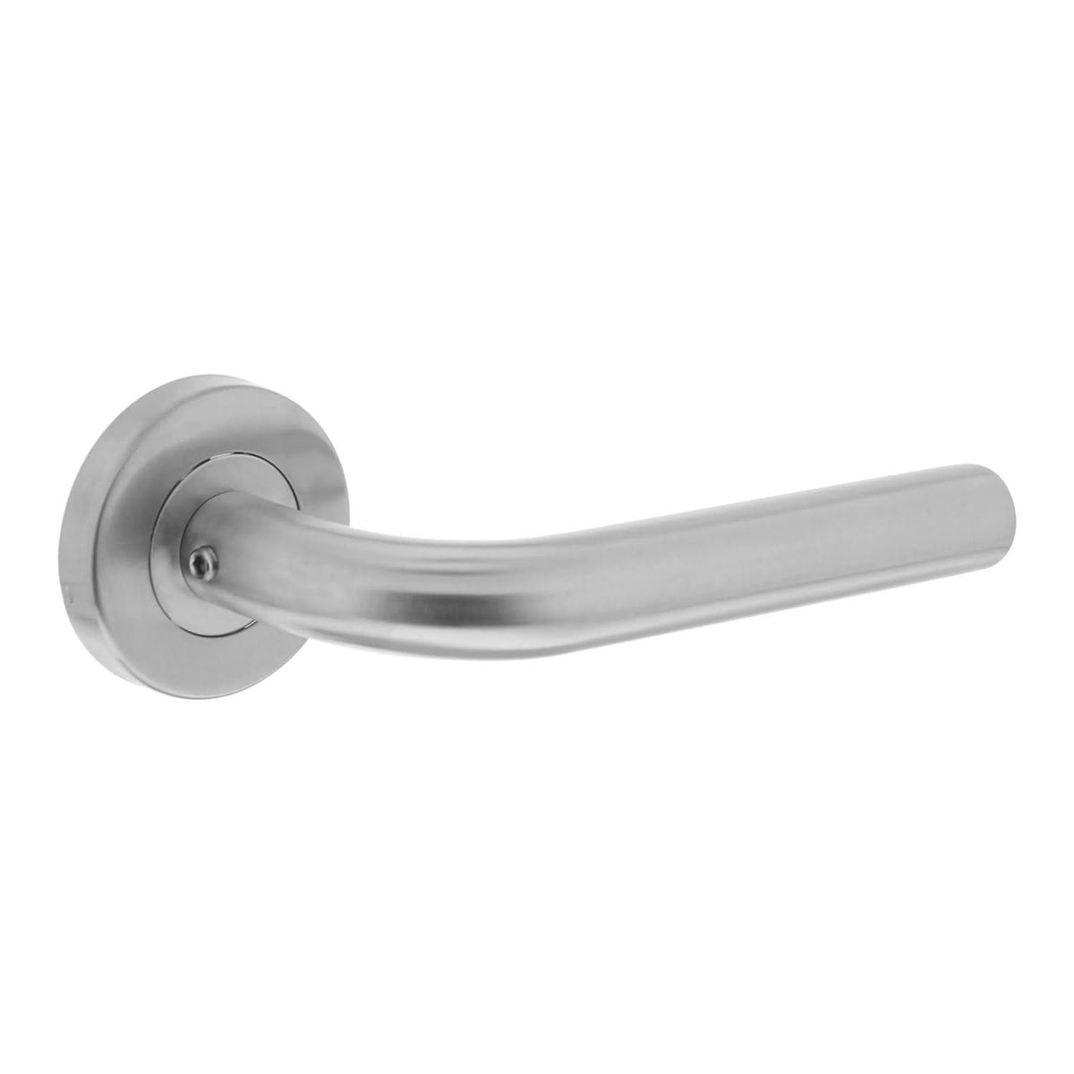 Intersteel deurkruk op rozet Recht RVS ø53x9 mm vooraanzicht