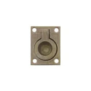 Intersteel luikring 50x39mm messing getrommeld – vooraanzicht