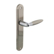 Intersteel deurkruk Elen op schild Blind schild chroom/nikkel mat – vooraanzicht