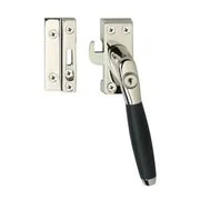 Intersteel raamsluiting Ton 400 afsluitbaar SKG1 nikkel/ebbenhout vooraanzicht