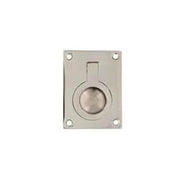 Intersteel luikring 41x31mm nikkel - vooraanzicht