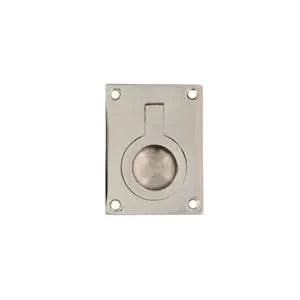 Intersteel luikring 41x31mm nikkel - vooraanzicht