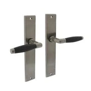 Intersteel deurkruk Ton Basic op schild met groef mat nikkel vooraanzicht