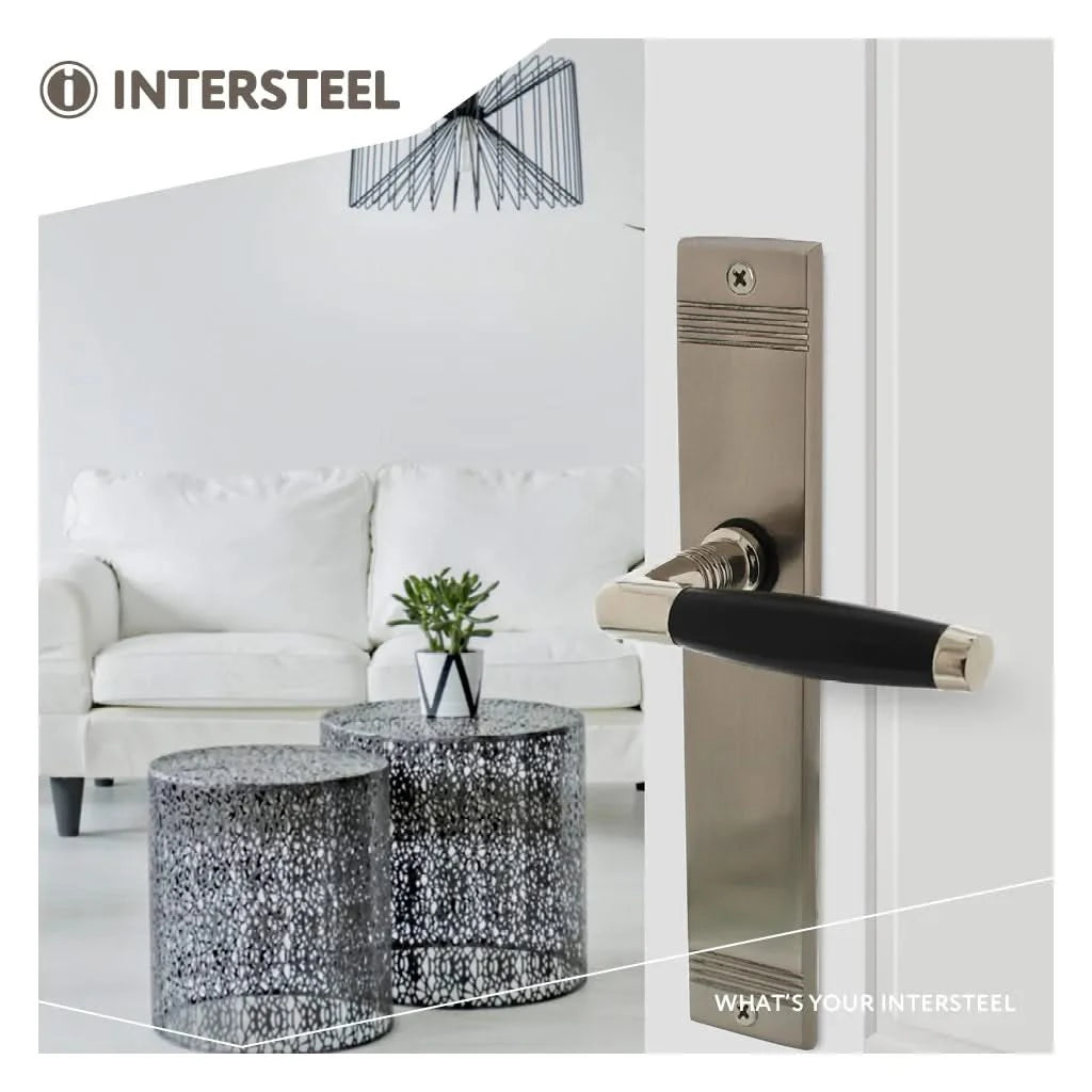 Intersteel Ton Basic deurkruk op schild mat nikkel zijaanzicht