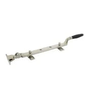 Intersteel raamuitzetter Ton met stelpennen nikkel mat/ebbenhout vooraanzicht