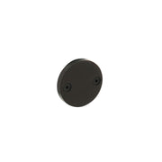Intersteel afdekrozet 55x8mm PVD zwart - vooraanzicht