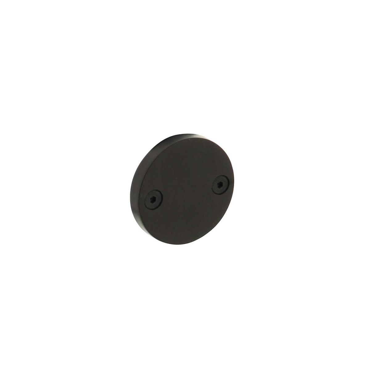 Intersteel afdekrozet 55x8mm PVD zwart - vooraanzicht