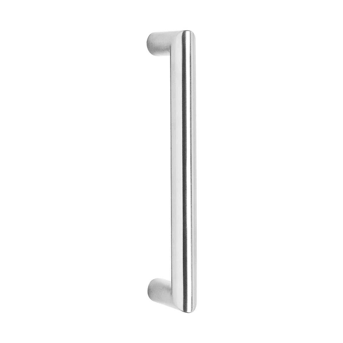 Intersteel Deurgreep per stuk recht-90° 630 mm RVS geborsteld – vooraanzicht