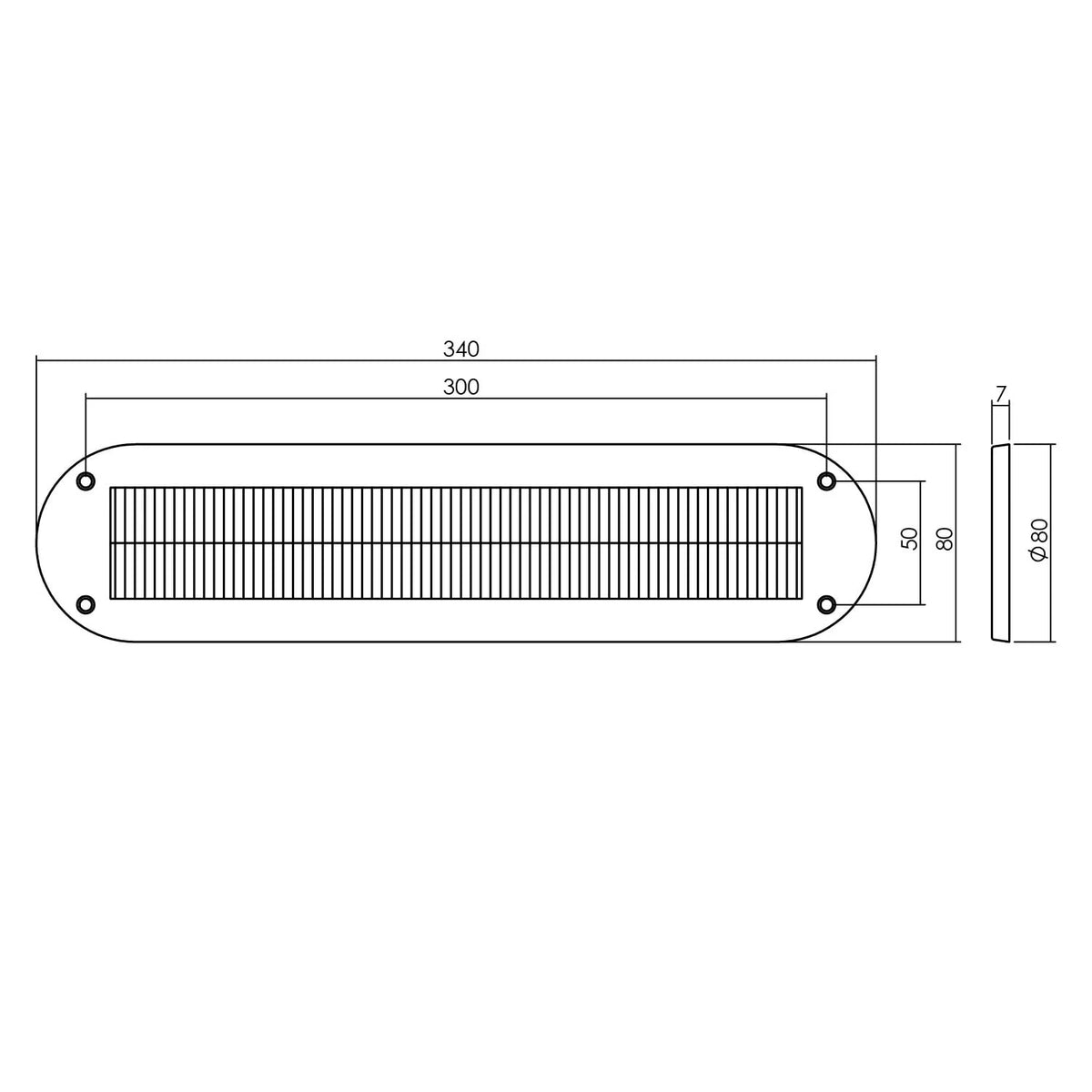 Intersteel voordeurbeslag set Jura rond RVS zwart afmetingen
