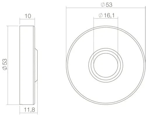 Intersteel voordeurset Jura RVS zwart gemonteerd