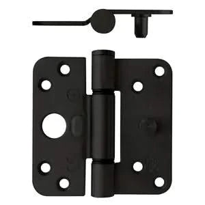 Intersteel glijlagerscharnier 89 x 89 x 3 mm DIN rechts zwart SKG3 – vooraanzicht