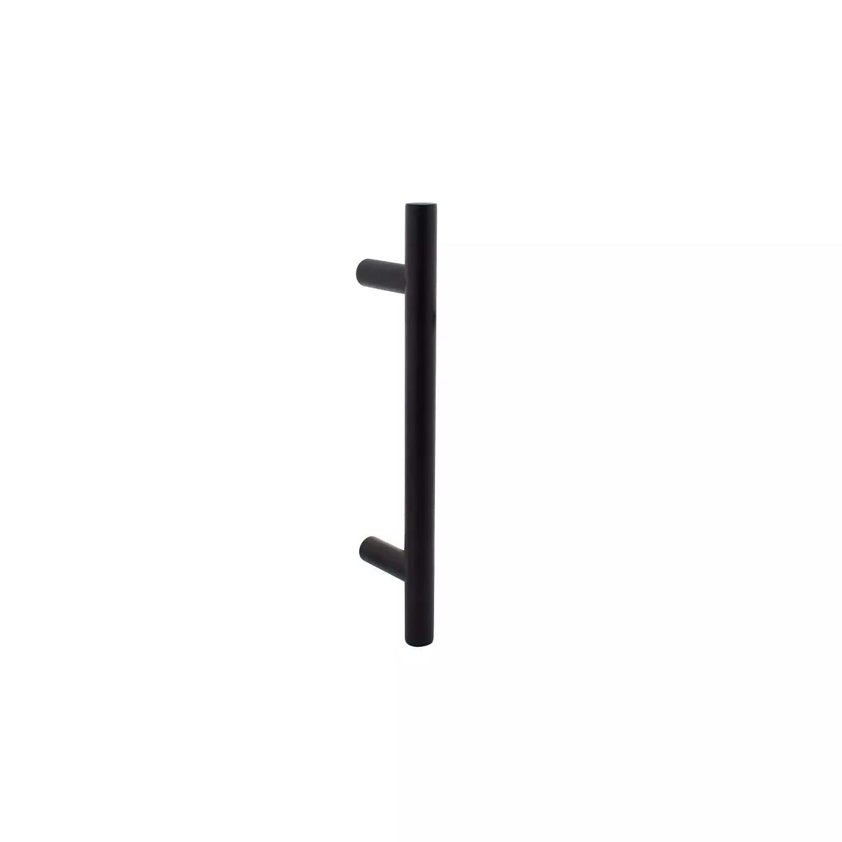 Intersteel deurgreep T-model mat zwart 300 mm – vooraanzicht
