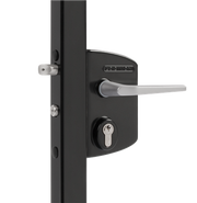 Locinox LAKQ40 U2 opsteekslot zwart (RAL 9005) – vooraanzicht