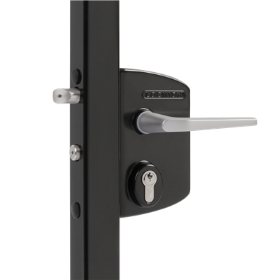 Locinox LAKQ40 U2 opsteekslot zwart (RAL 9005) – vooraanzicht