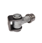 Locinox G90Z 90° scharnier M16 bruut staal – vooraanzicht