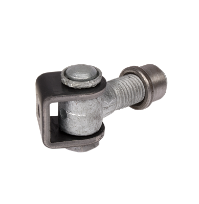 Locinox G90Z 90° scharnier M16 bruut staal – vooraanzicht